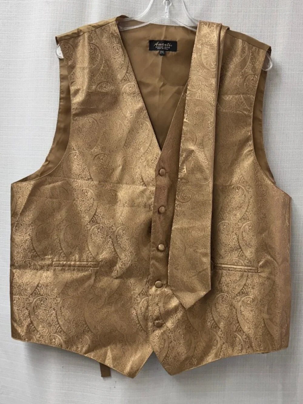 NWOT Amanti Formal Vest Set - 2XL